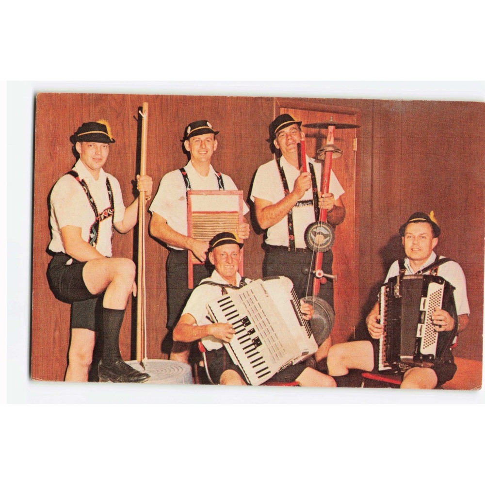 Vintage The Spassfest Germantown IL Boomkessel Band Polka Postcard A-1422